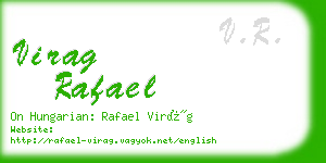 virag rafael business card